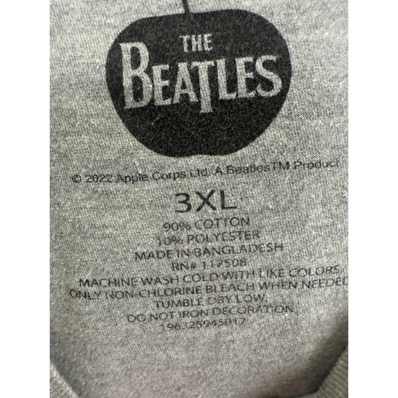 The Beatles Abbey Road Shirt Mens 3XL Gray Band Graphic Tee‎ Classic Rock Music - Picture 3 of 5